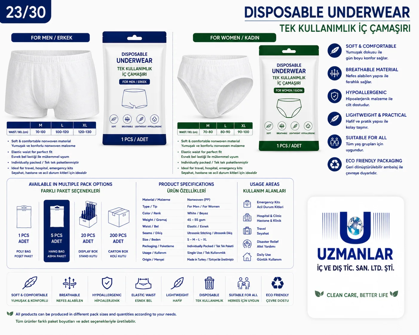 Disposable Underwear