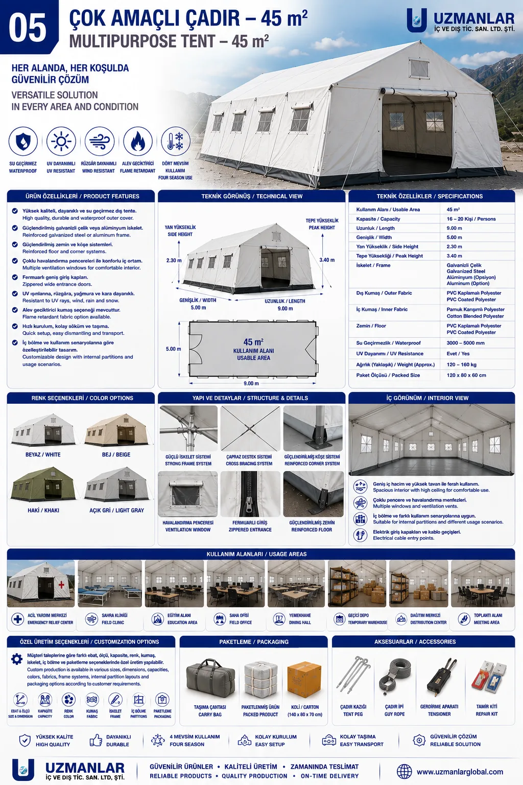 Multipurpose Tent – 45 M²