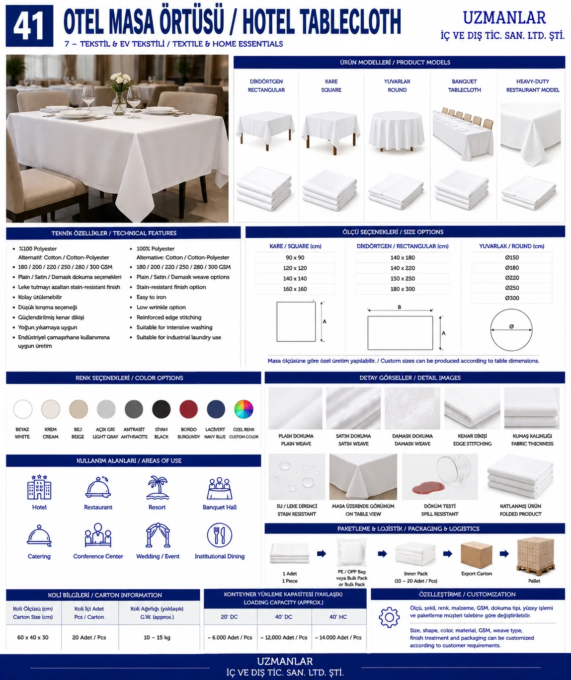 Hotel Tablecloth